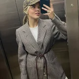 Шерстяной пиджак RITEX в «гусиную лапку» 6