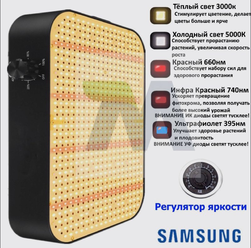 Гроубокс с LED лампами и вытяжкой 80х80х160 см 4