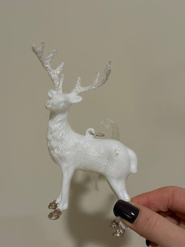 Настольная ёлочка с игрушками, снеговик, свечи, новогодние игрушки олень 6