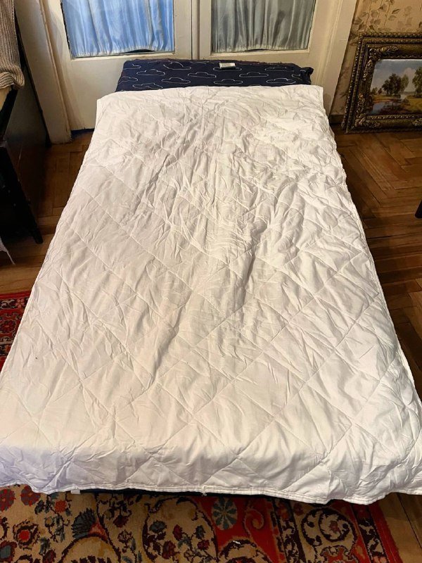 Раскладушка односпальная кровать с матрасом и наматрасником 4