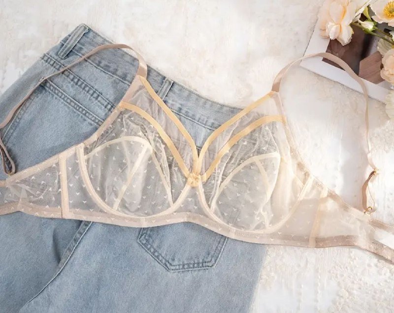 Новый бюстгалтер размер 3XL персиковый