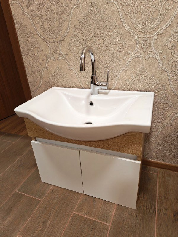 Умывальник, раковина, тумба и смеситель