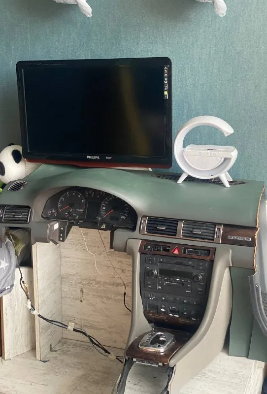 Телевизор, салон Audi, динамики BOSE