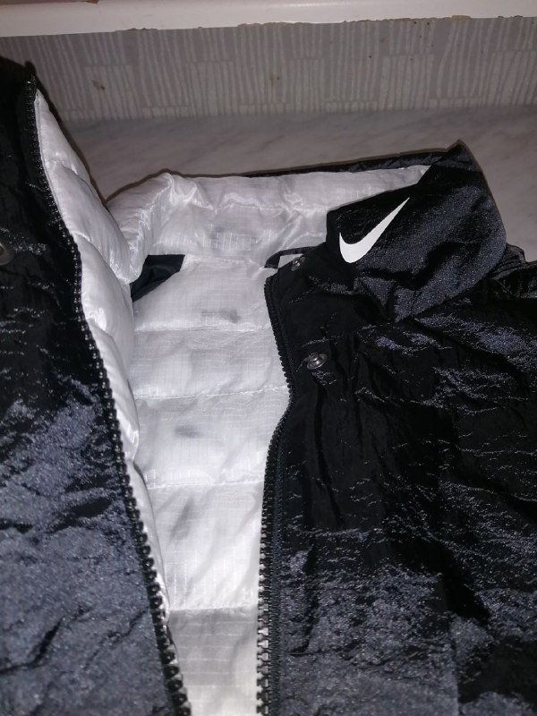 Женская куртка-пуховик NIKE L oversize черная 8