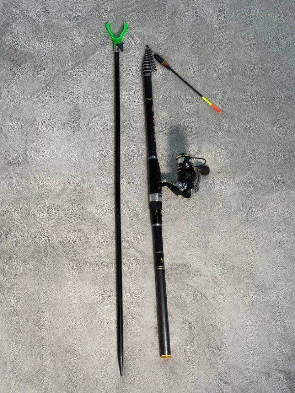 Рыболовные снасти комплект удочка, фидер, подсак, сачок, стул 5