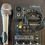 Микрофон sE Electronics V7 BFG, Микшерный пульт Mackie Mix5, USB-кабель 3
