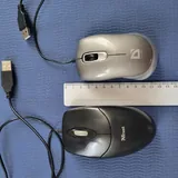 Мышь компьютерная, проводная, черная, серая 1