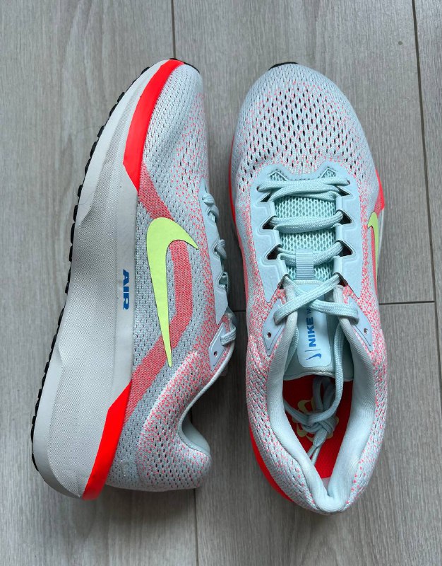 Nike Air Zoom Winflo 11 Glacier Blue Bright Crimson shoes 42-42.5 3