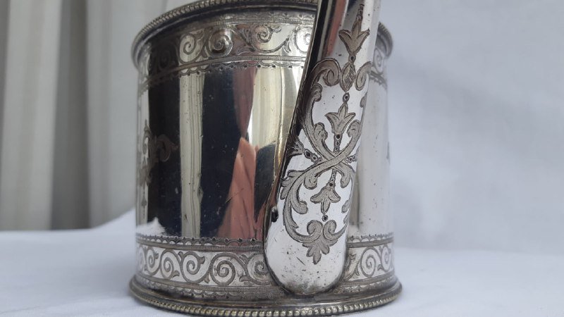 Посеребренный чайник George Angell & Co выставочный образец 7