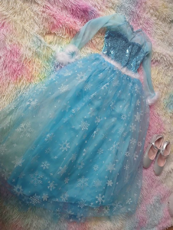 Платье Эльзы Frozen, туфельки 34 р.