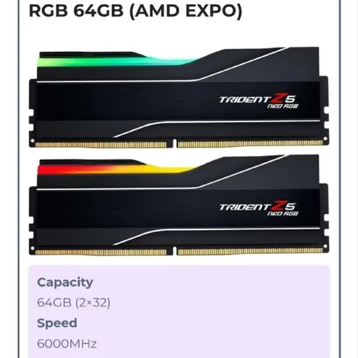 Оперативная память G.Skill Trident Z5 Neo RGB 64GB DDR5