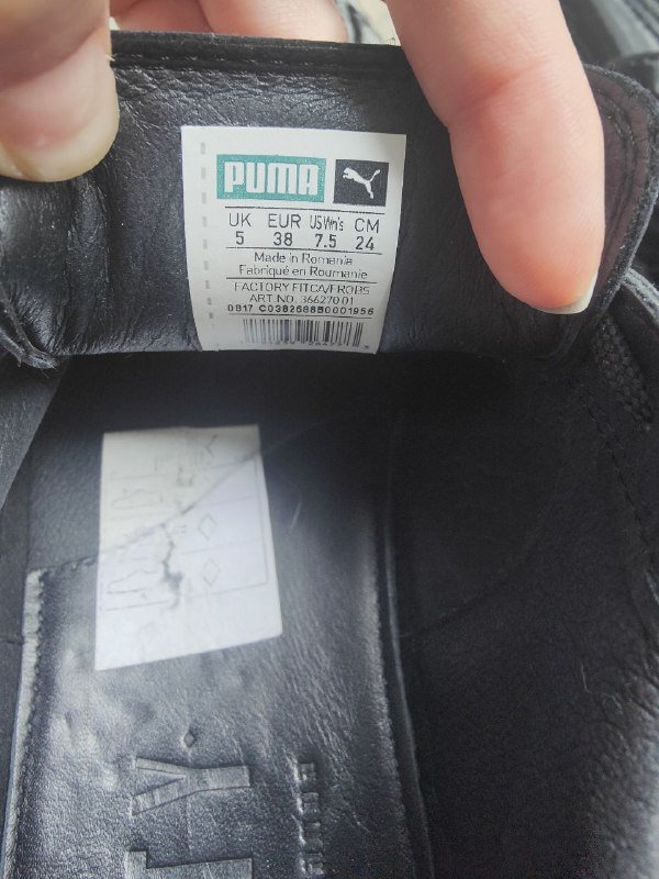 Женские осенние ботинки Puma×Rihanna 37 размер 5