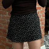Джинсовые и винтажные юбки, юбка в цветочек, Bershka 3
