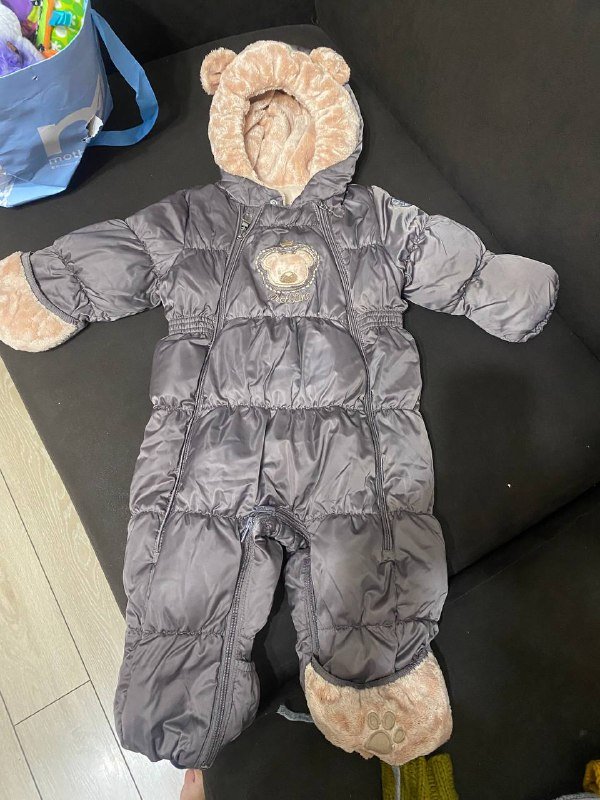 Детский тёплый комбинезон трансформер размер 80