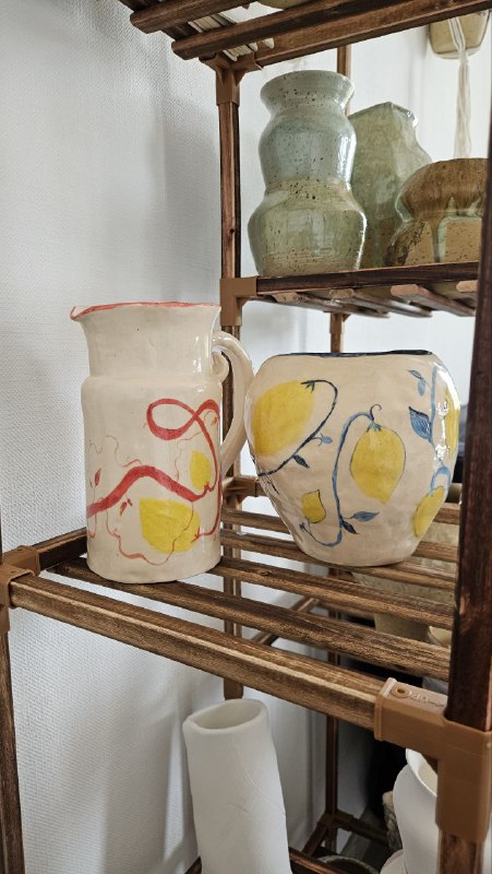 Лимонная чашка, вазочка, стакан, мини ваза, кувшин с лимонами 5