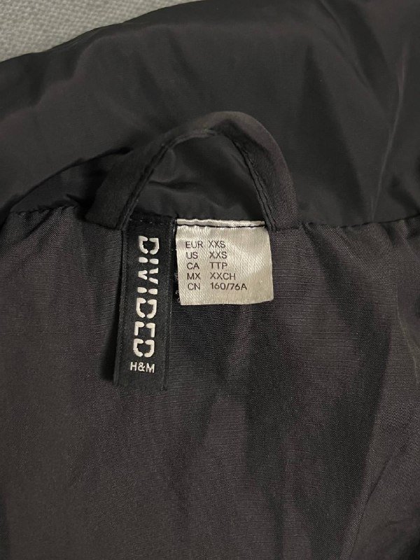Черная куртка H&M 4
