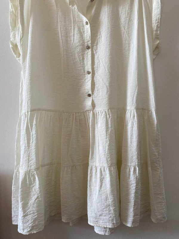 Женское мини-платье Zara белое размер M 4