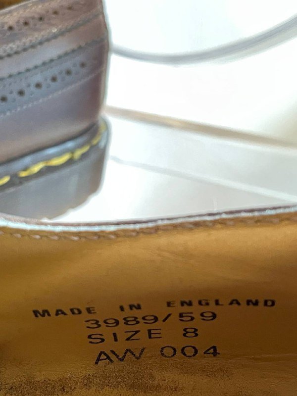 Винтажные коричневые ботинки броги Dr. Martens 3989 Brogue 7