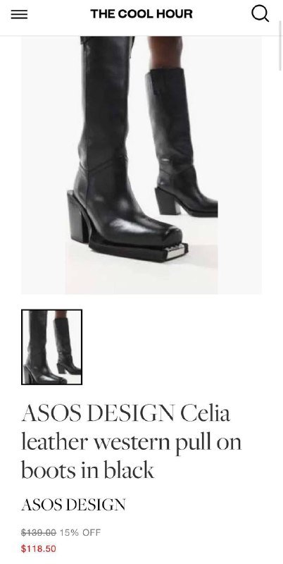 Guess Kaline Shoulder Bag, ASOS DESIGN Celia кожаные сапоги 8