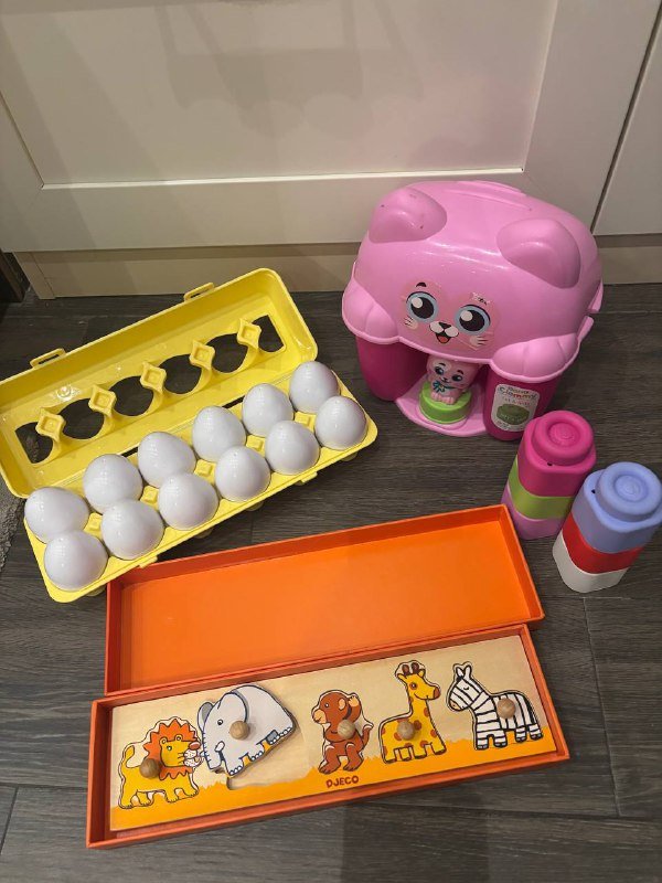 Кухня детская, касса супермаркет, овощи на липучках 4