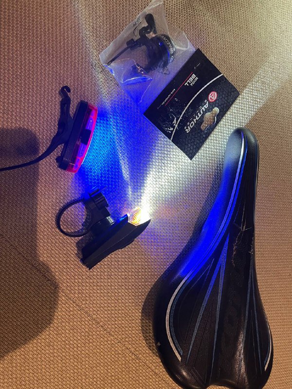 Вело фара, фонарь, седло, вилку, звонок 2