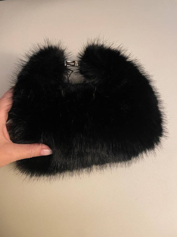 Мини сумка под норку с ремешком