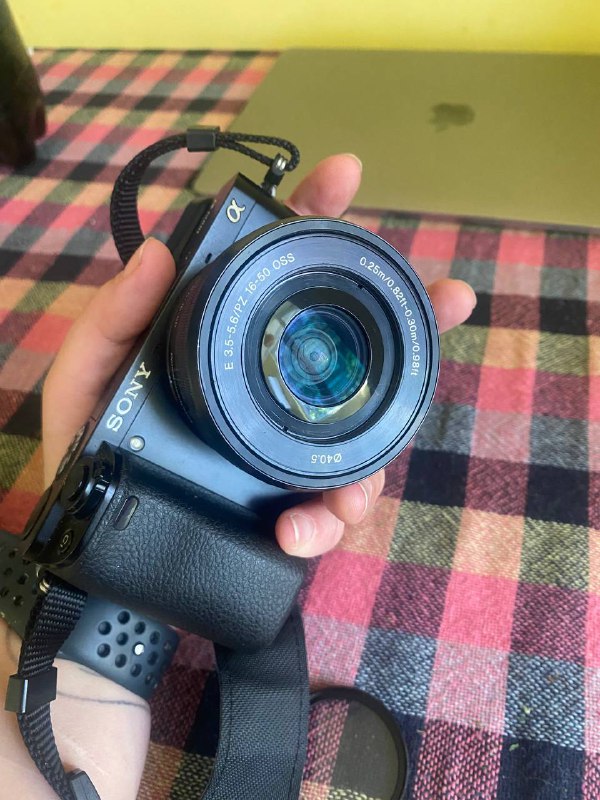 Sony A6000 camera with lenses and accessories
