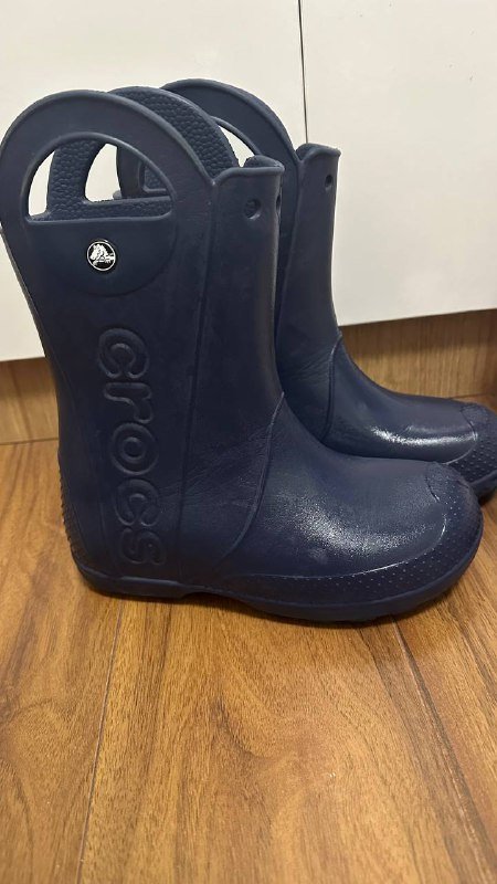 Синие и розовые сапоги Crocs 33-34 и 29 размеры 2