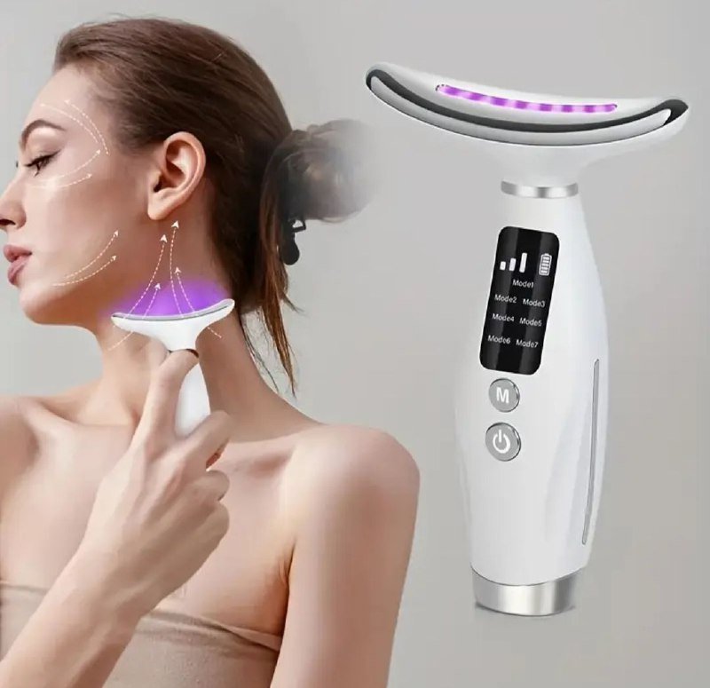 Массажёр для лица и шеи с 7 режимами работы 2