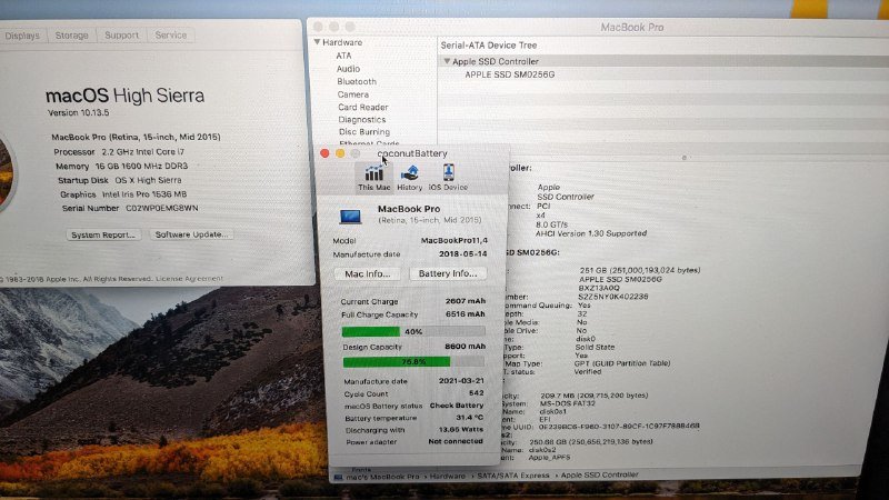 MacBook Pro Retina 15-inch Mid 2015 16GB 256GB SSD 3