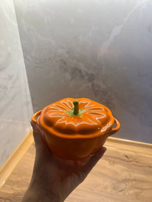Керамическая форма в виде тыквы 3