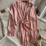Атласная рубашка-кимоно Missguided 4