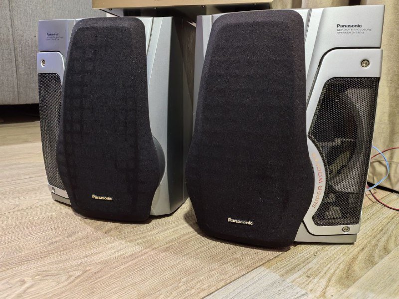 Колонки Panasonic, усилитель Sunbuck 8-канальный комплект 4