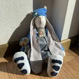 Тканевая игрушка зайка, декоративная подушка 2