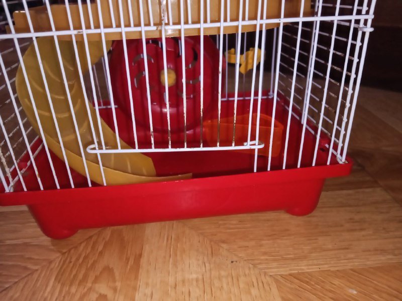 Клетка для хомяка 2 яруса с поилкой и кормушкой 2