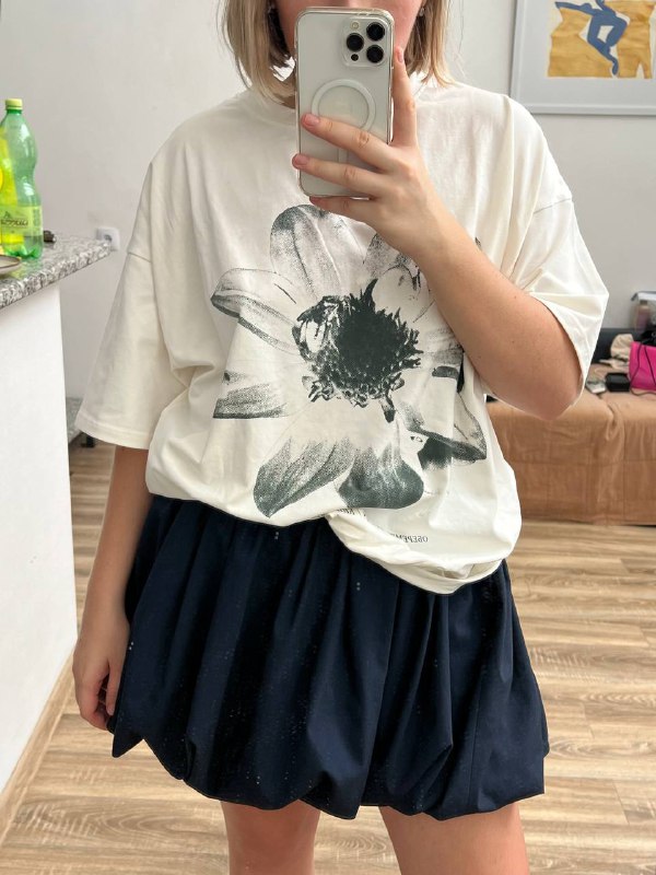 Юбка Zara синяя размер L 2