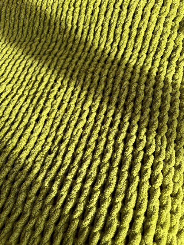 Плед 220х250 крупная вязка мягкий 3