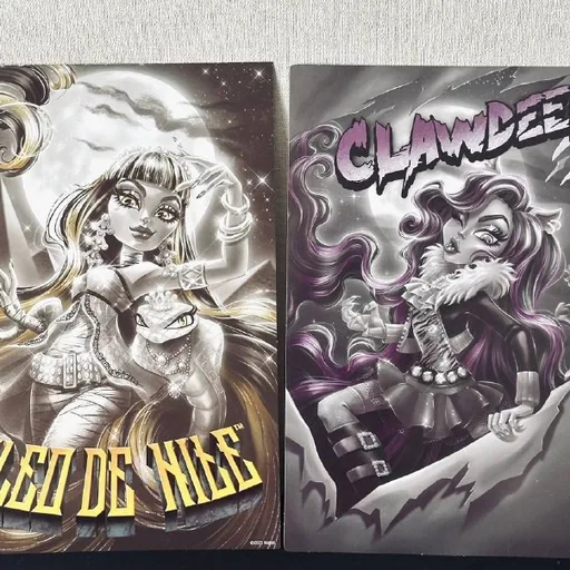 Monster High Reel Drama Posters — Clawdeen Wolf and Cleo de Nile