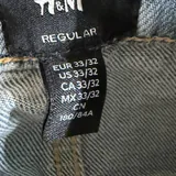 Джинсы H&M Slim Fit голубого цвета 4