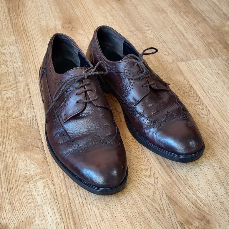 Туфли броги после ремонта подошвы размер 42