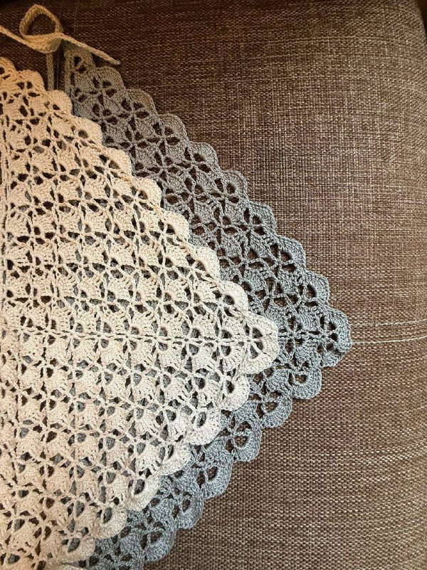 Косыночки, связанные крючком 4