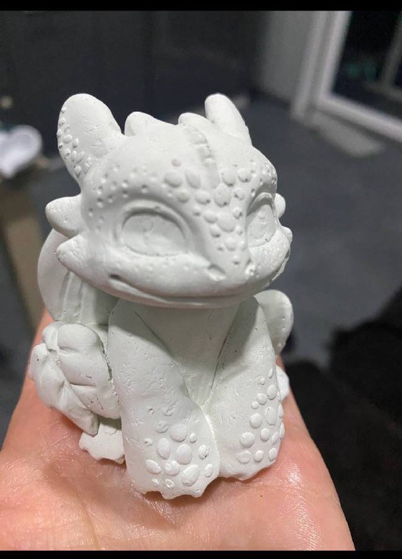 Набор для раскрашивания 2 дракона Беззубик из гипса и краски