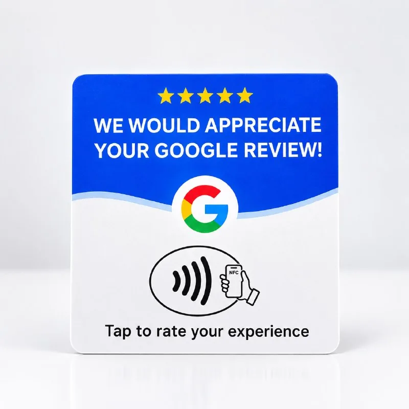 NFC-карта для отзывов в Google