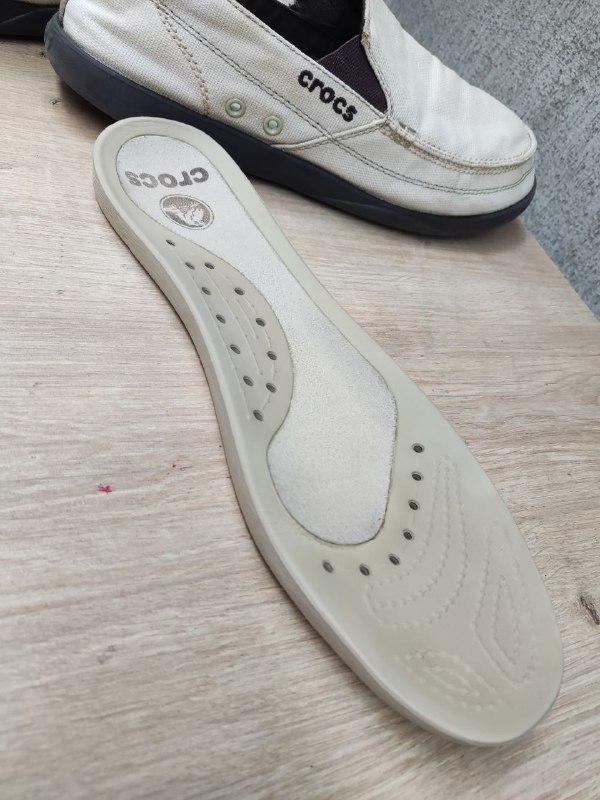 Мужские ботинки лоферы Crocs Men's Walu Slip-on khaki/espresso 4