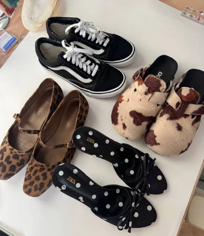 Балетки MIRATON, VANS Old Skool, тапки, мюли ZARA