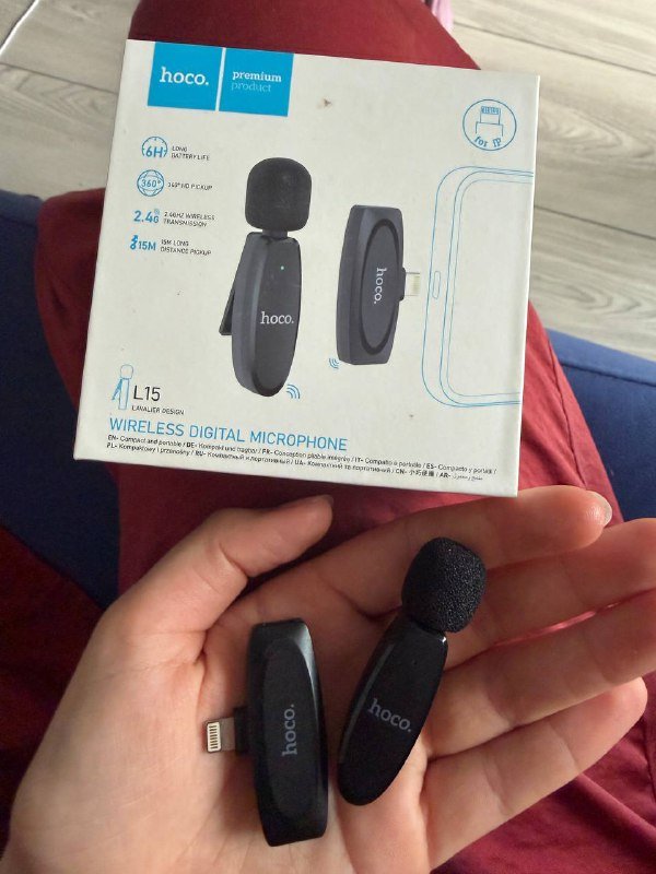 Петличный микрофон Hoco L15 wireless digital microphone