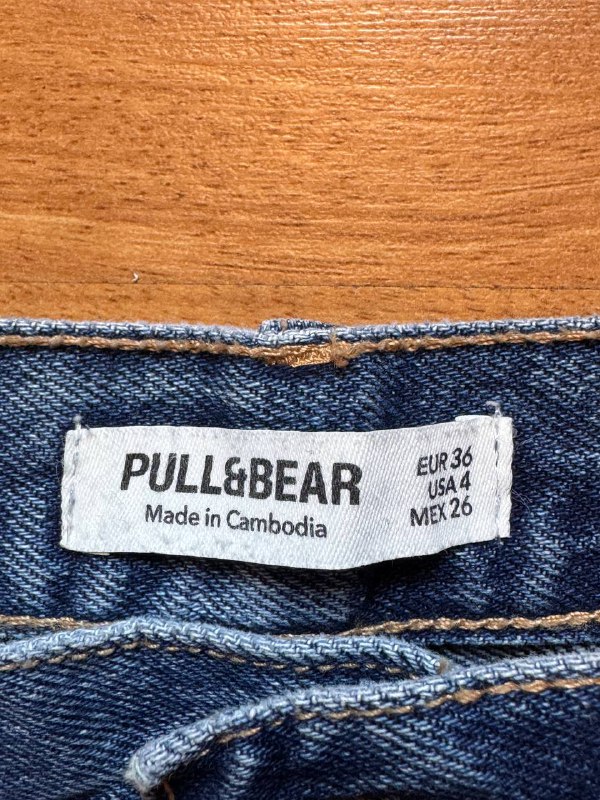 Базовые джинсы Pull&Bear классического синего цвета 2