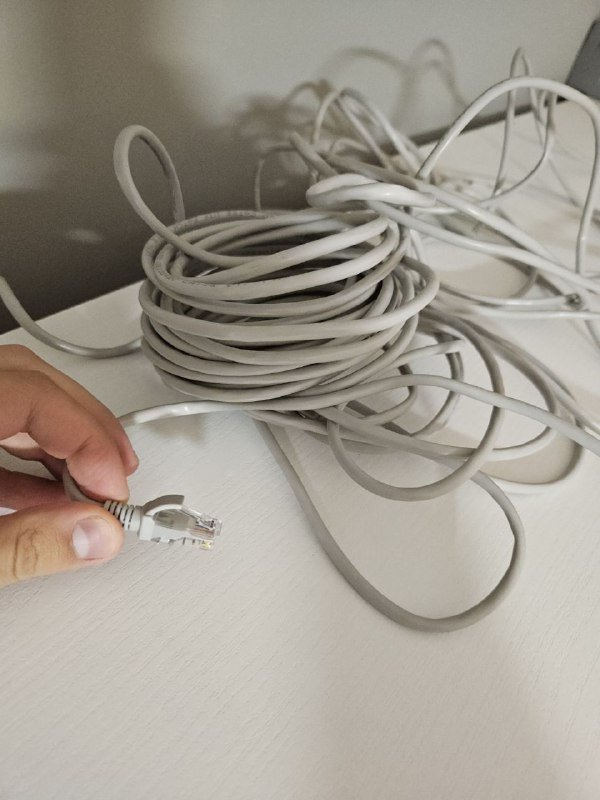 Два патч корда по 25 метров для интернета