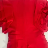 Red jumpsuit, white dress 3