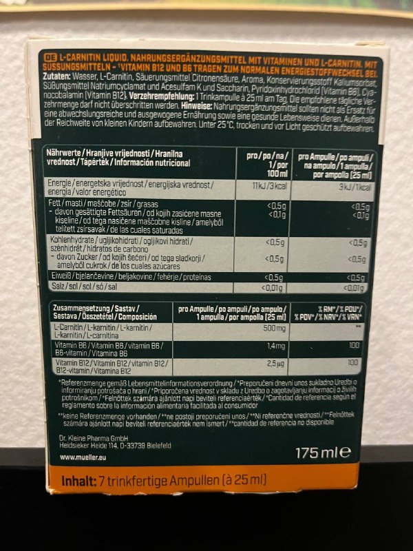 L-Carnitin Liquid спортивное питание 2